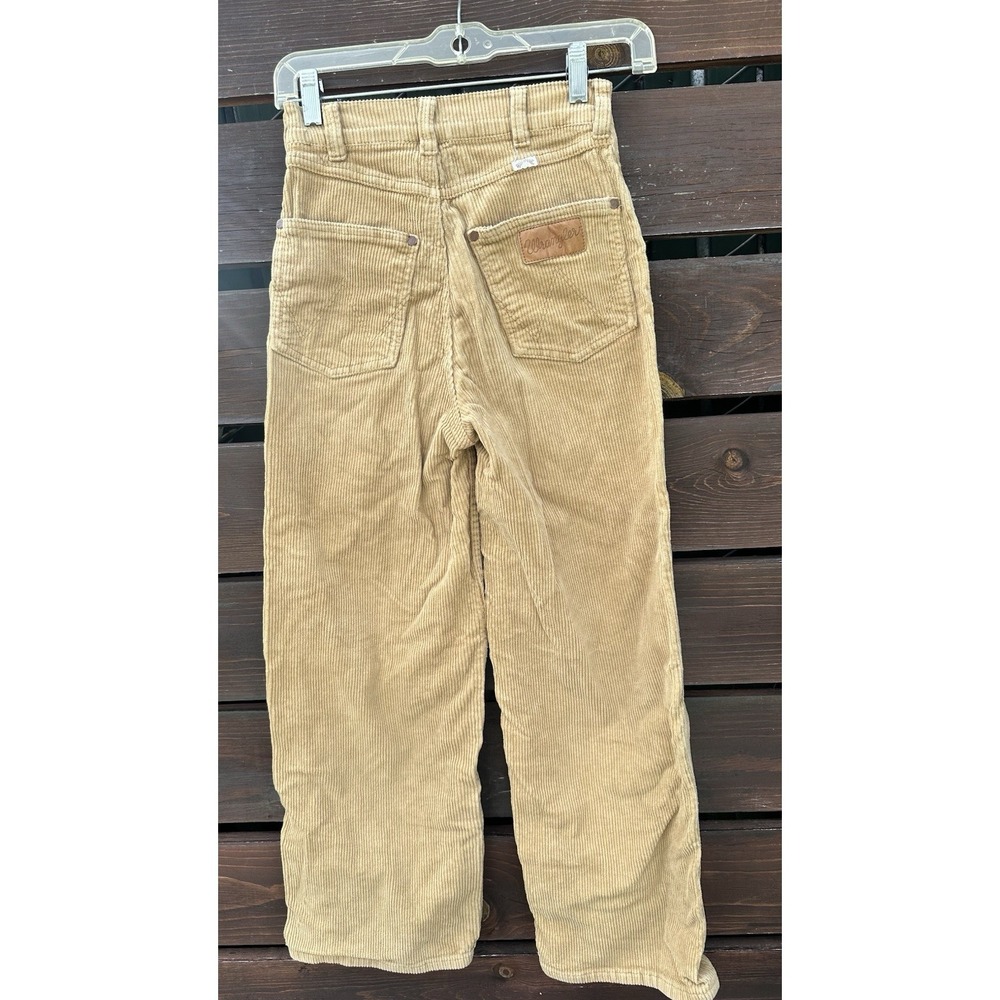 Billabong Wrangler Women's Tan High Rise Cheeky Cropped Corduroy Pants Size 24‎